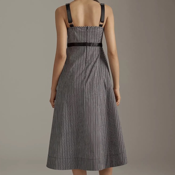 Anthropologie Square-Neck Asymmetric Romper Dress - Picture 3 of 5